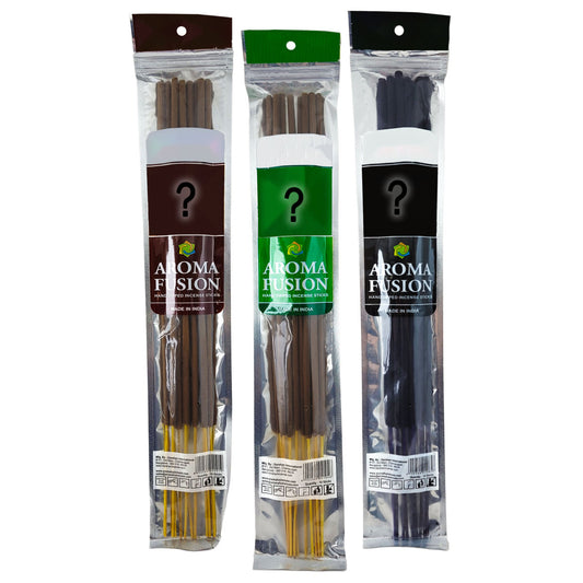 Assorted 3-Pack 19" Aroma Fusion Jumbo Incense, 10-Stick Packs