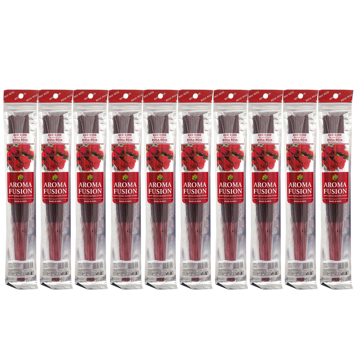 Aroma Fusion 11" Incense Sticks - Red Rose Scent