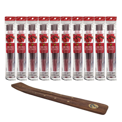 Aroma Fusion 11" Incense Sticks - Red Rose Scent