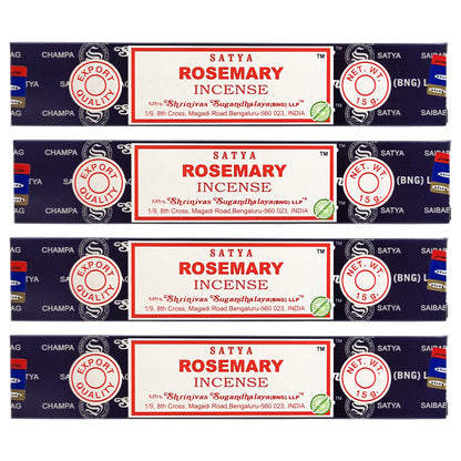 Rosemary Scent Incense Sticks by Satya BNG, 15g Packs