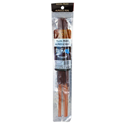 AromaBlu Hand Dipped 11" Incense Sticks, Royal Musk Scent