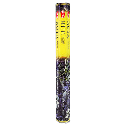 HEM Incense Sticks 20-Stick Hex Packs, Rue