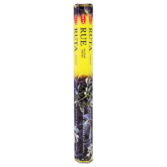 HEM Incense Sticks 20-Stick Hex Packs, Rue