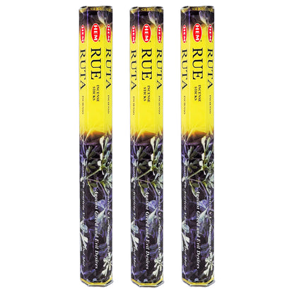 HEM Incense Sticks 20-Stick Hex Packs, Rue