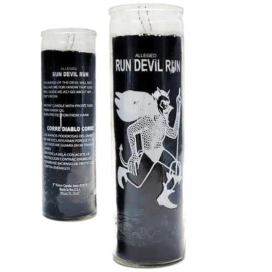 7 Day Candle, Run Devil Run (Black)