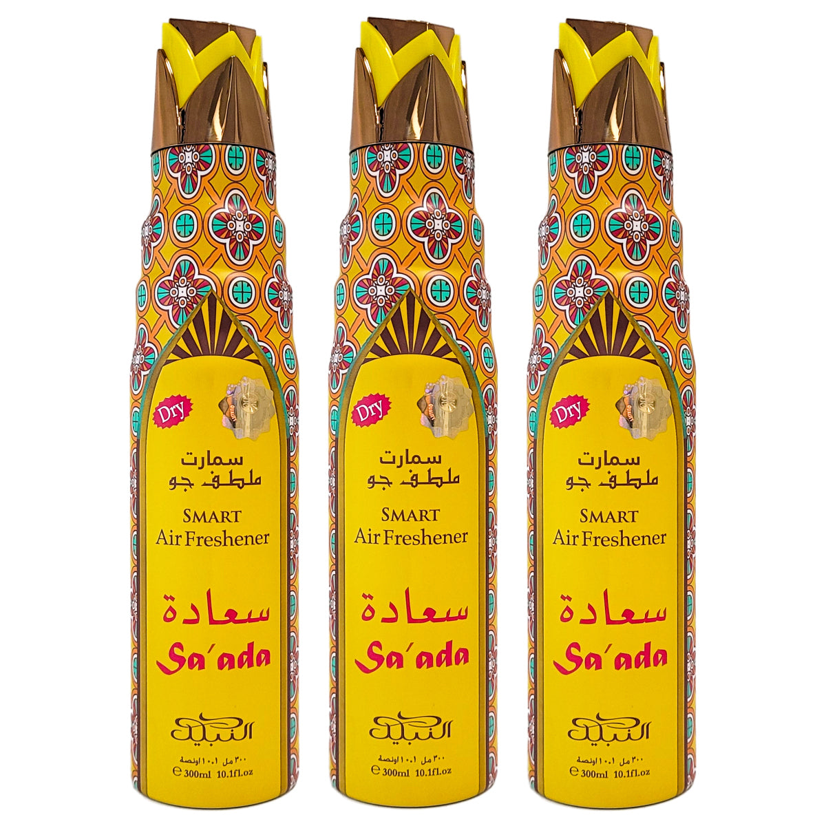 Sa'ada Scent Dry Aerosol Air Freshener Spray, 300ml, by Nabeel