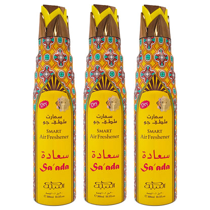 Sa'ada Scent Dry Aerosol Air Freshener Spray, 300ml, by Nabeel
