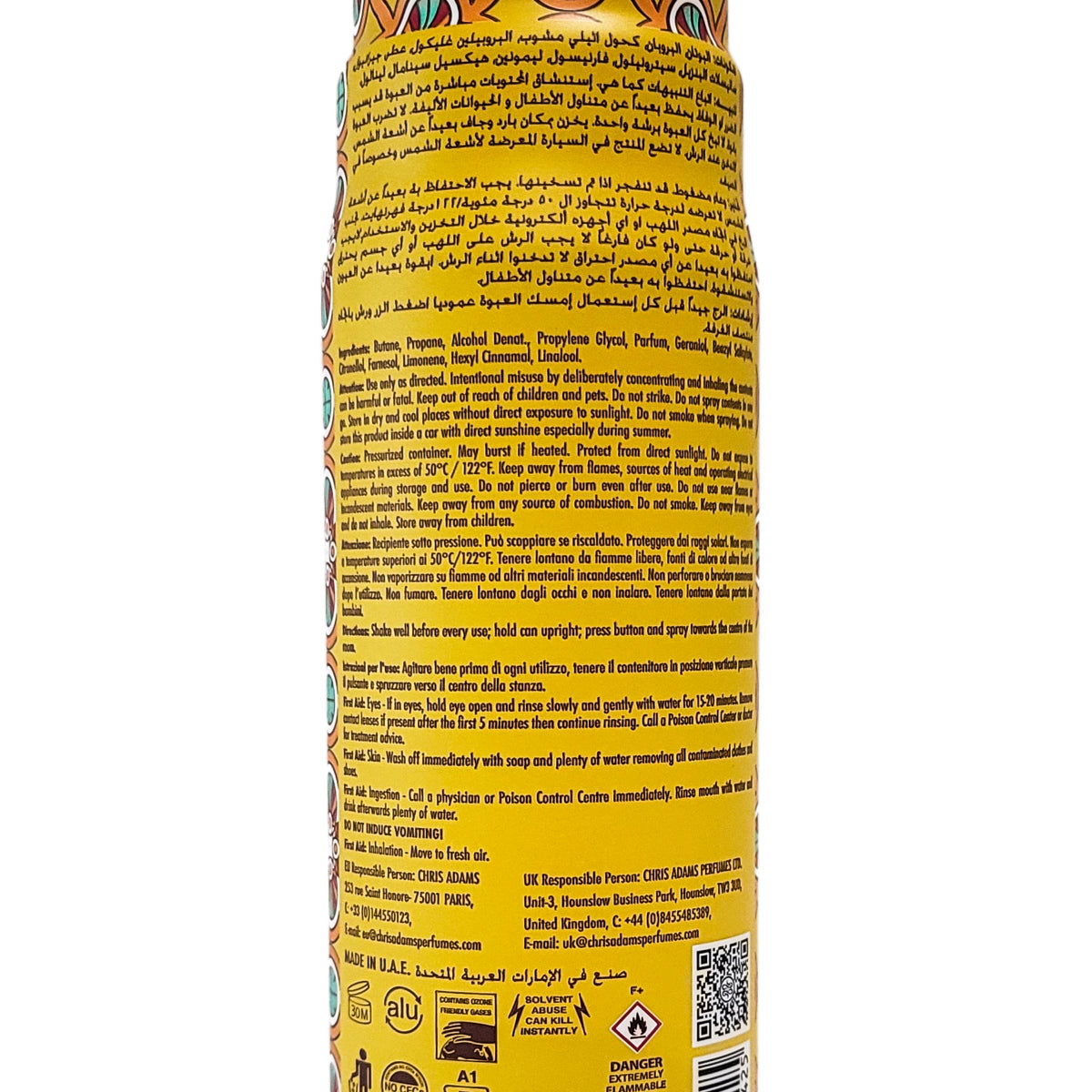Sa'ada Scent Dry Aerosol Air Freshener Spray, 300ml, by Nabeel