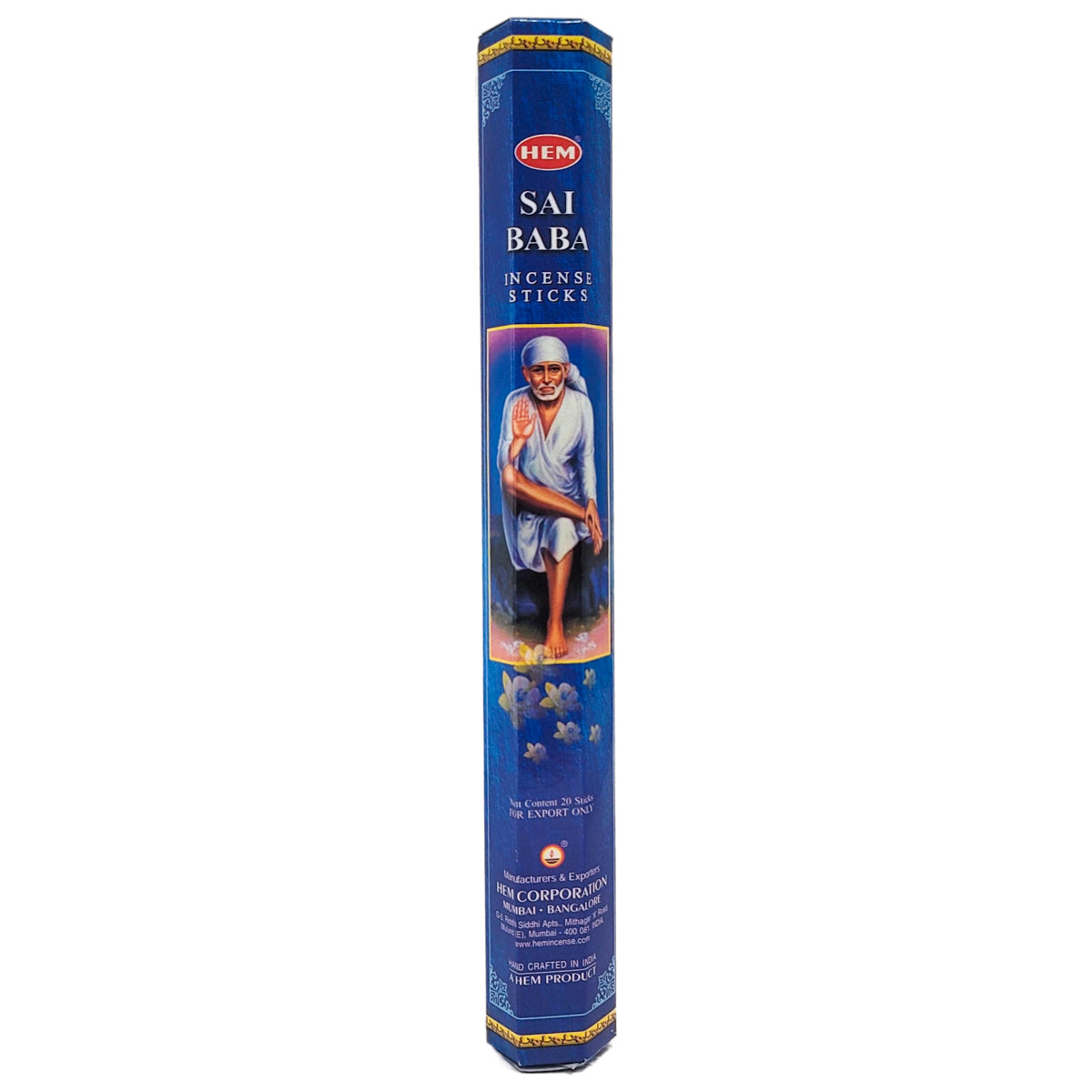 HEM Incense Sticks 20-Stick Hex Packs, Sai Baba