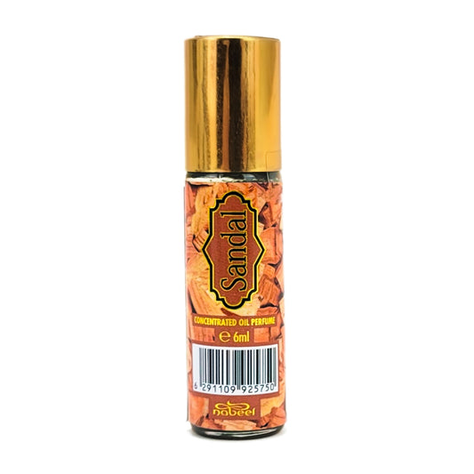 6ml Roll-On Body Oil Perfume, Sandal Scent by Nabeel