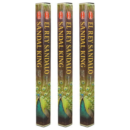 HEM Incense Sticks 20-Stick Hex Packs, Sandal King