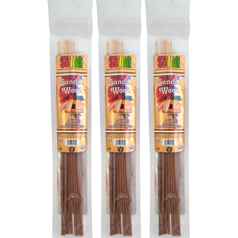 Sandalwood 11" SWAG Incense ~10ct Packs