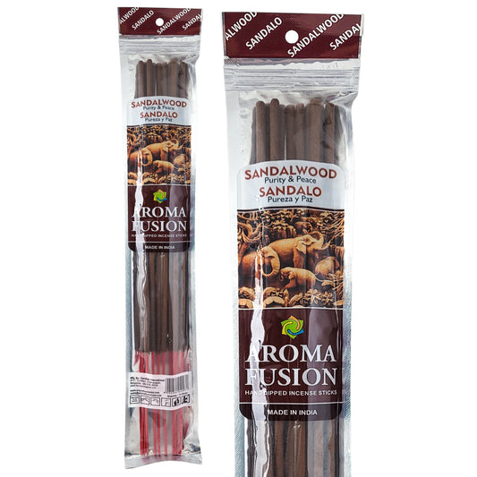 Sandalwood Scent Aroma Fusion 19" Jumbo Incense, 10-Stick Pack