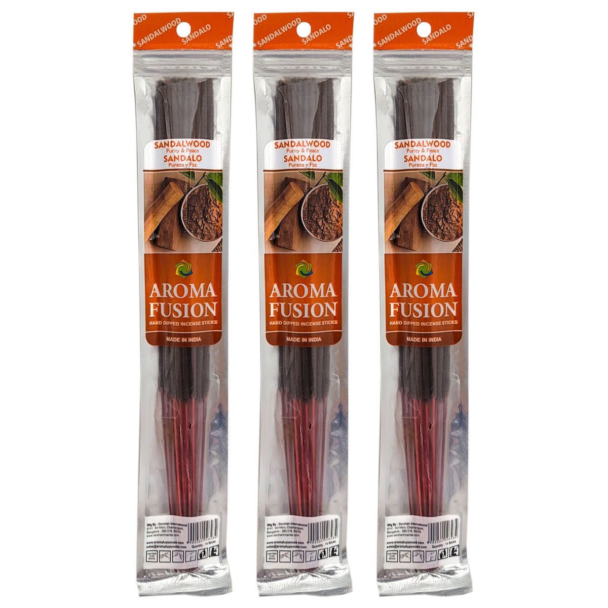 Aroma Fusion 11" Incense Sticks - Sandalwood Scent