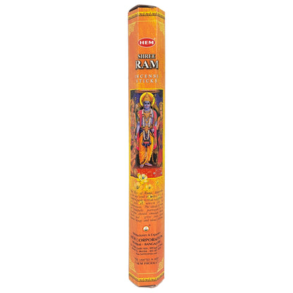 HEM Incense Sticks 20-Stick Hex Packs, Shree Ram