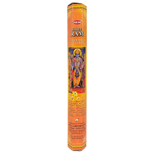 HEM Incense Sticks 20-Stick Hex Packs, Shree Ram