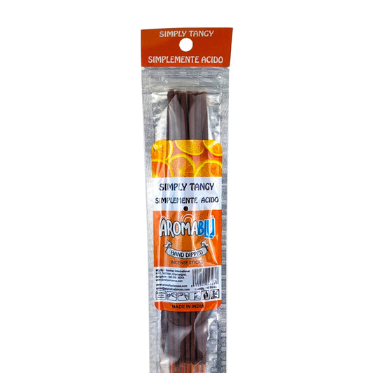 AromaBlu Hand Dipped 11" Incense Sticks, Simply Tangy Scent