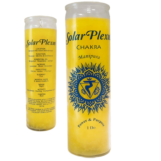 7 Day Candle, Solar Plexus Chakra Manipura (Yellow)