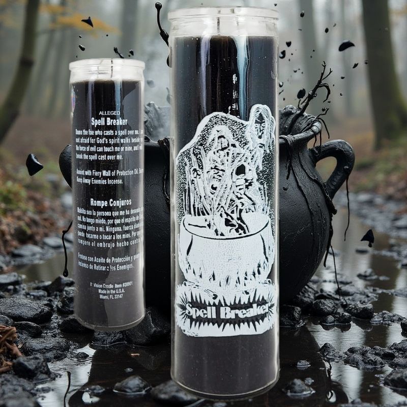 7 Day Candle, Spell Breaker (Black)