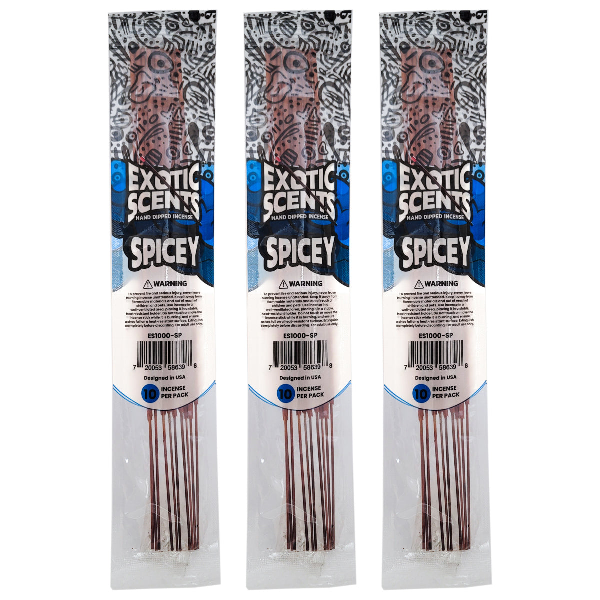 Spicey Scent 11" Exotic Scents Incense