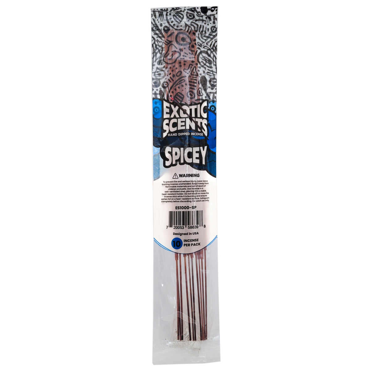 Spicey Scent 11" Exotic Scents Incense
