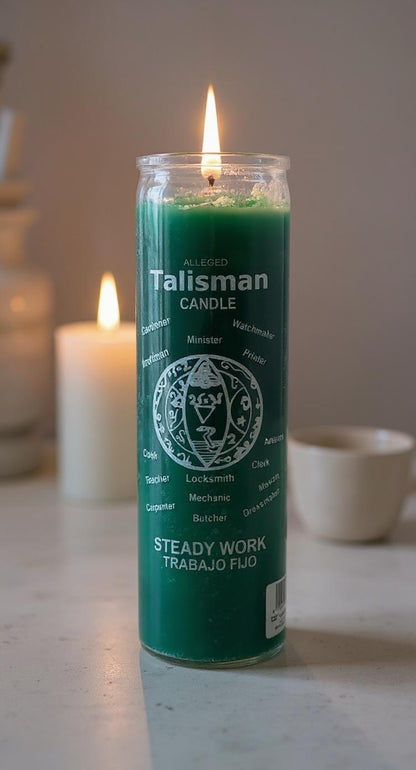 7 Day Candle, Steady Work (Green)