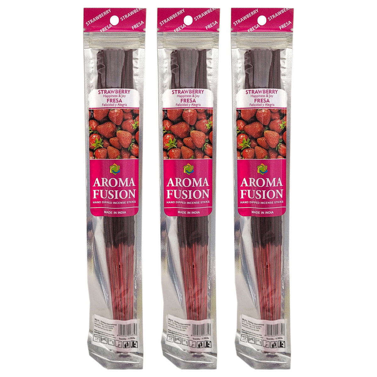 Aroma Fusion 11" Incense Sticks - Strawberry Scent