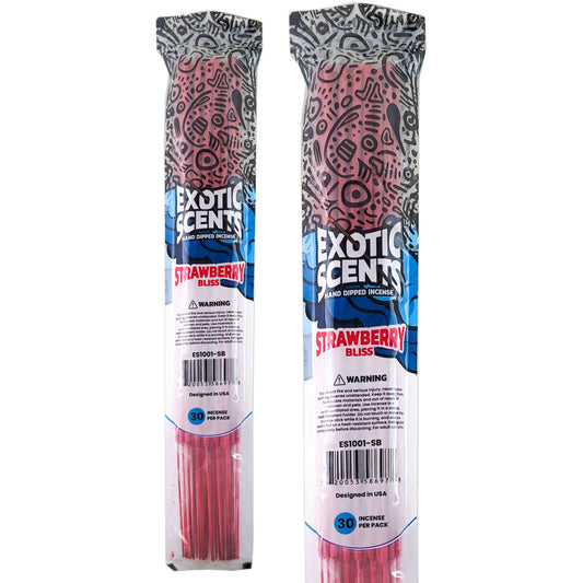 Strawberry Bliss Scent 19" Exotic Scents Jumbo Incense