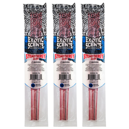 Strawberry Bliss Scent 11" Exotic Scents Incense