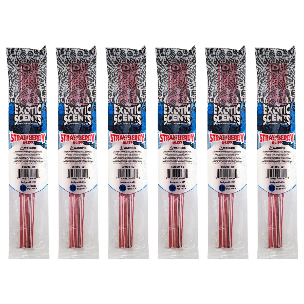Strawberry Bliss Scent 11" Exotic Scents Incense