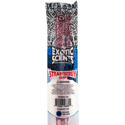 Strawberry Bliss Scent 11" Exotic Scents Incense