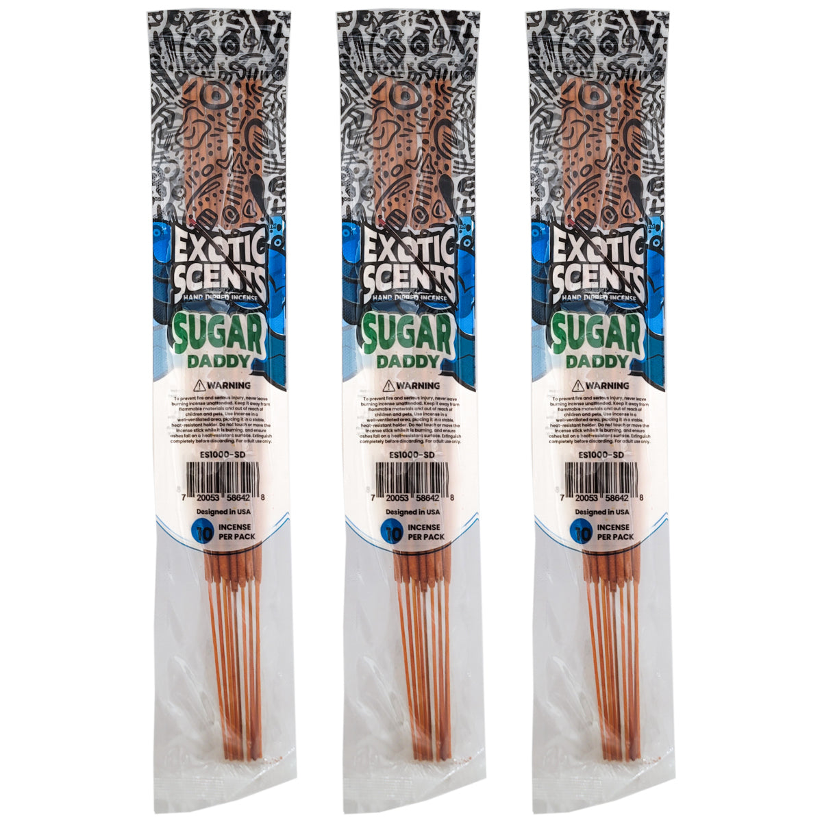 Sugar Daddy Scent 11" Exotic Scents Incense