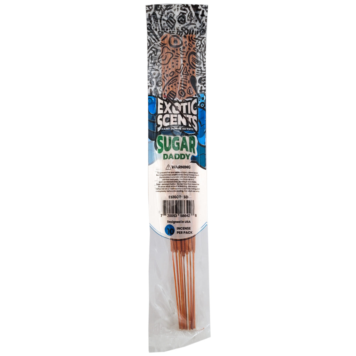Sugar Daddy Scent 11" Exotic Scents Incense