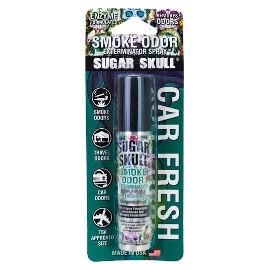 Sugar Skull Travel 1oz Smoke Odor Exterminator Spray Aerosol Mini Can, by Tobacco Outlet Products