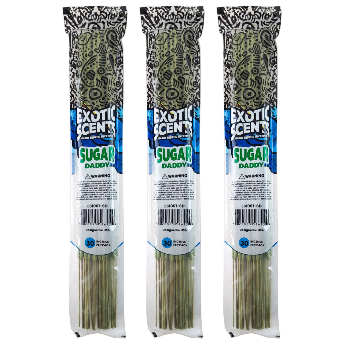 Sugar Daddy Scent 19" Exotic Scents Jumbo Incense