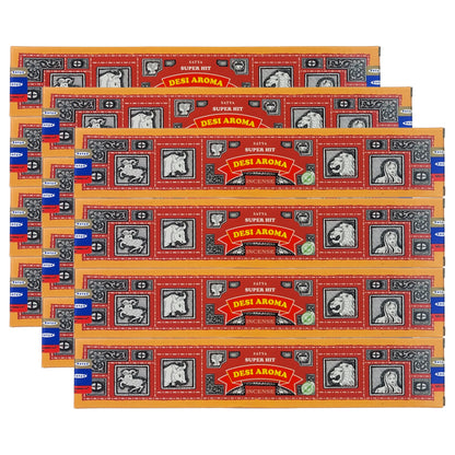 Super Hit Desi Aroma Scent Incense Sticks by Satya BNG, 15g Packs