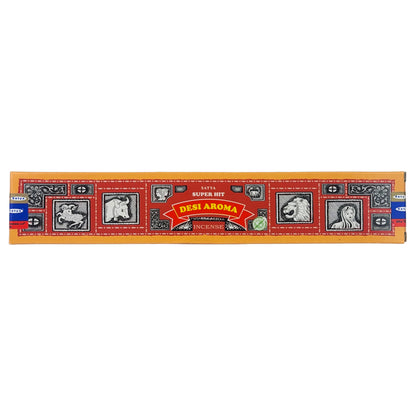 Super Hit Desi Aroma Scent Incense Sticks by Satya BNG, 15g Packs