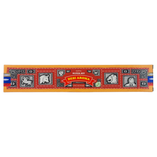 Super Hit Desi Aroma Scent Incense Sticks by Satya BNG, 15g Packs