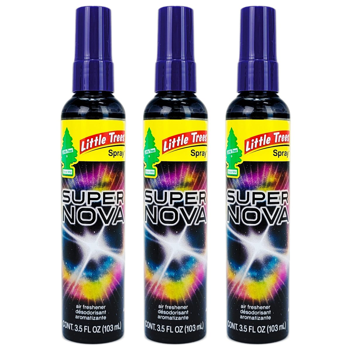 Little Trees 3.5oz Spray Car Air Freshener, Supernova Scent