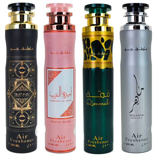 4-PACK SAMPLER #L3 Lattafa 300ml Aerosol Air Freshener Sprays