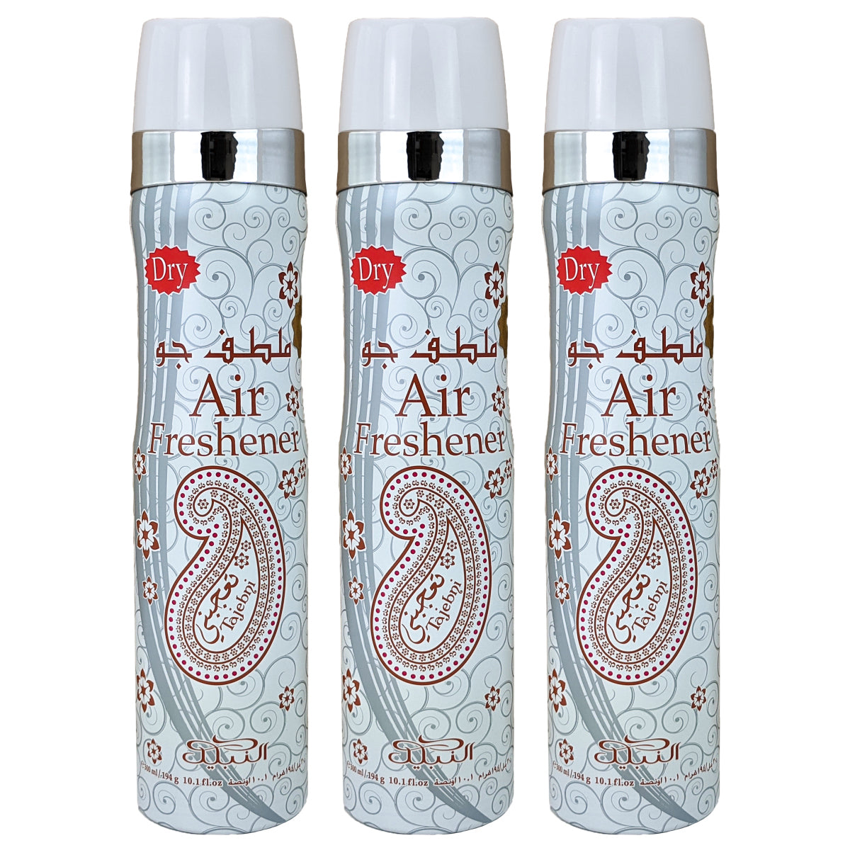 Tajebni Scent Dry Aerosol Air Freshener Spray, 300ml, by Nabeel