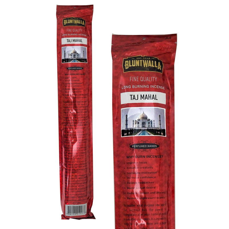 19" Jumbo Bluntwalla Taj Mahal Scent Incense Pack