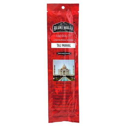 8" Short Bluntwalla Incense Packs, Taj Mahal Scent