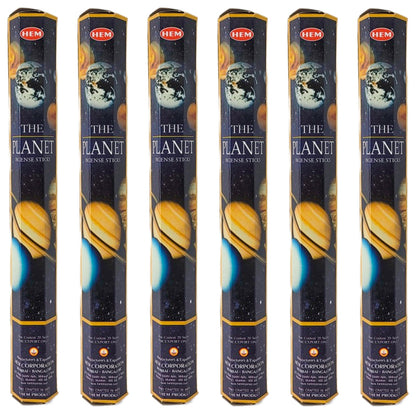 HEM Incense Sticks 20-Stick Hex Packs, The Planet