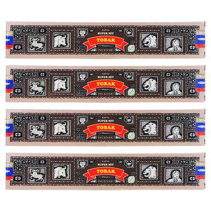 Super Hit Tobak Scent Incense Sticks by Satya BNG, 15g Packs