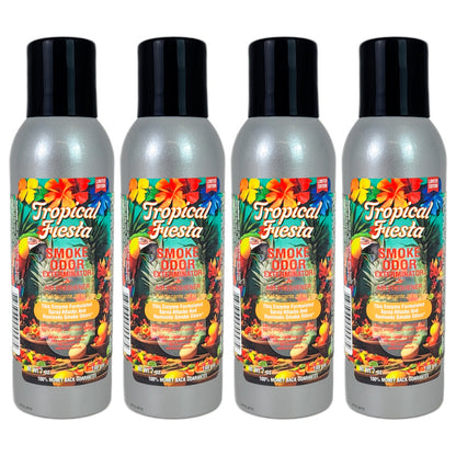 Tropical Fiesta Scent 7oz Smoke Odor Exterminator Aerosol Can Spray