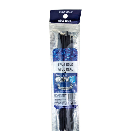 AromaBlu Hand Dipped 11" Incense Sticks, True Blue Scent