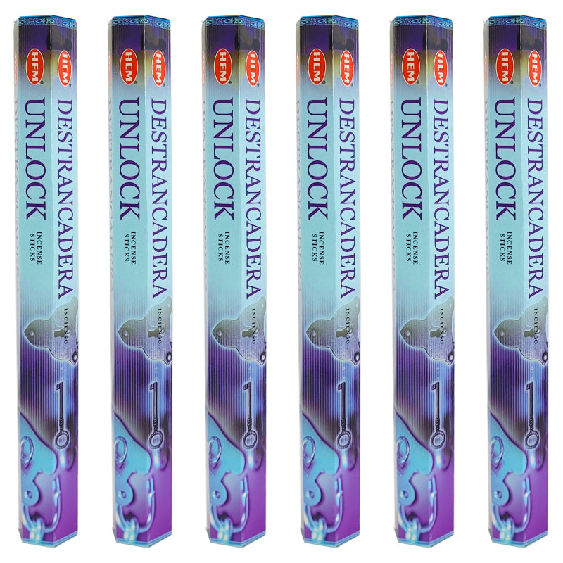 HEM Incense Sticks 20-Stick Hex Packs, Unlock