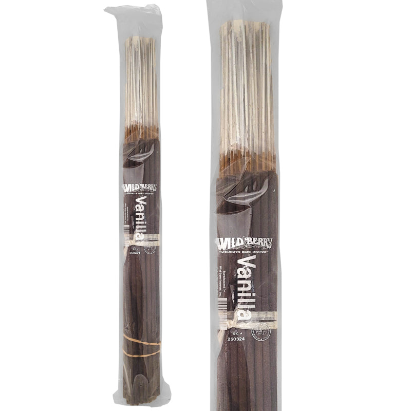 Vanilla 19" BIGGIES Wild Berry Incense, ~50ct Packs