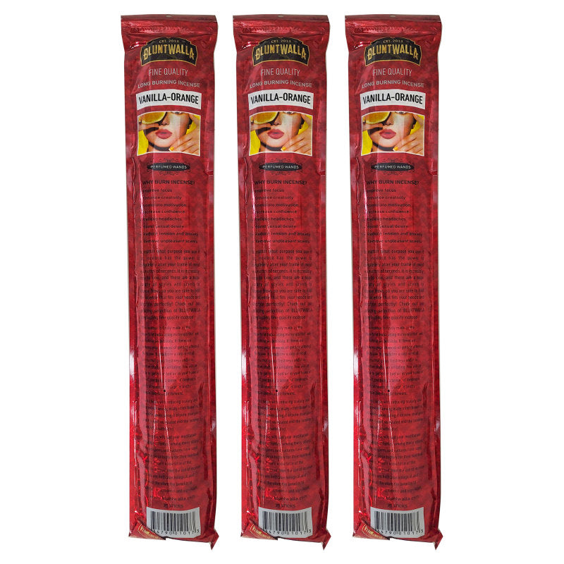 19" Jumbo Bluntwalla Vanilla-Orange Scent Incense Pack